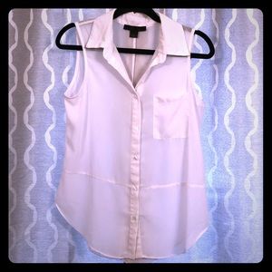 Sleeveless white top